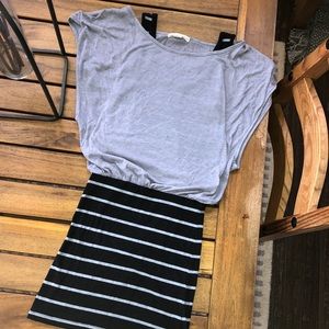 Black and gray mini dress!